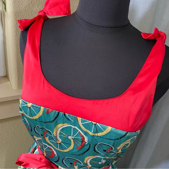 Tatyana Bicycle Print Swing Dress - Picture 8 of 8